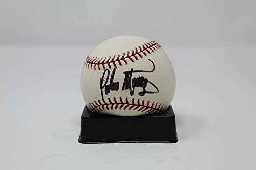 Педро Мартинес Даде Автограф на Официалния Представител на Мейджър лийг Бейзбол - Red Sox Hof Psa - Бейзболни топки с Автографи