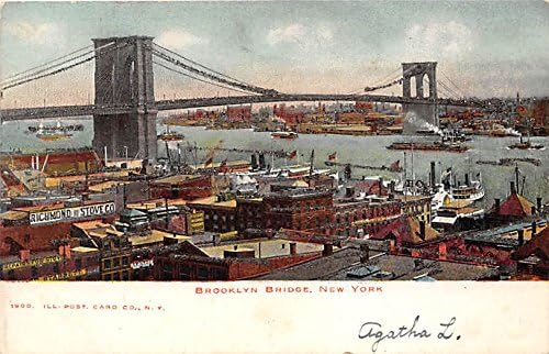 Бруклинския мост, пощенска Картичка от Ню Йорк