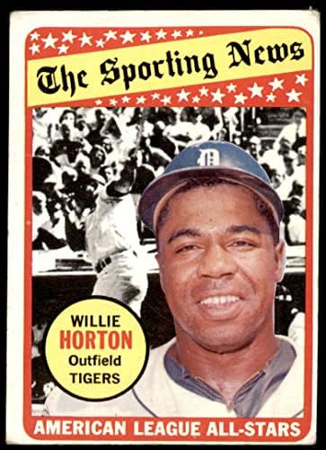 1969 Topps # 429 All-Star Уили Хортън Детройт Тайгърс (бейзболна картичка) ДОБРИ тигри
