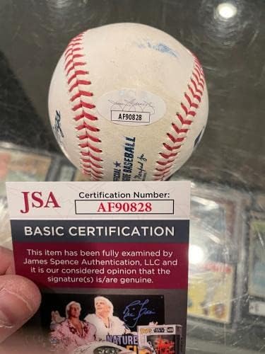 Владимир Гереро - младши . В играта на Toronto Blue Jays, използвани Бейзболни топки с Автографи на Jsa - Baseballs