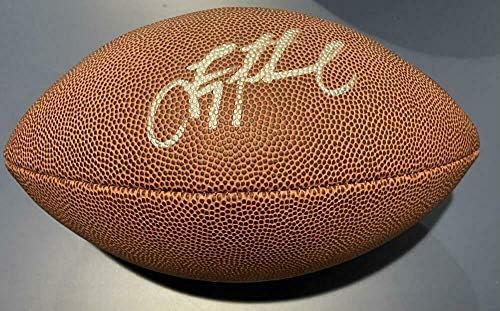 Троя Эйкман Подписа Автограф на Футбол Nfl Каубои Qb Hof Legend Coa - Футболни топки с Автографи