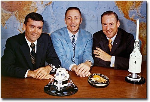 Астронавтите на Аполо - 13 движения на тялото Свигерт Хайз 8x12 Халогенни Сребро печат на снимки