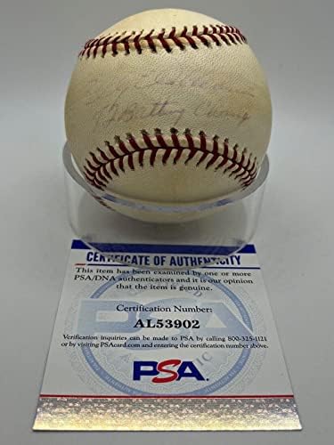 Били Уилямс 1972 Шампион по отбиванию бейзбол Къбс Подписа Автограф OMLB Baseball PSA DNA - Бейзболни топки