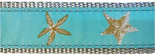 Набор от греди и каишки за кучета Preston Aqua Starfish - Морска звезда естествен цвят светло синьо-зелената