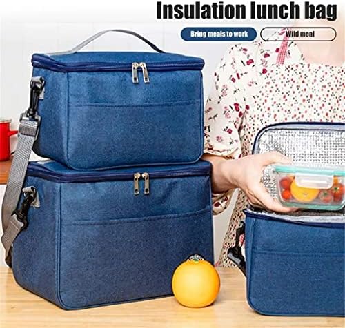 DXMRWJ Преносима чанта-хладилник Сгъваем Изолационен пакет с лед за Пикник за Храна, Термос за Напитки, Изолиран Обяд-Бокс за доставка S/M/L (Цвят: синьо размер: M)