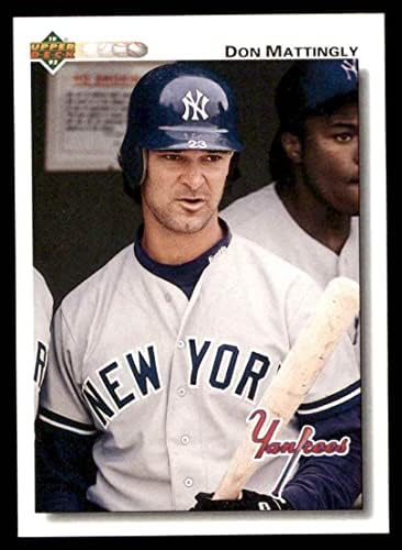1992 Горната палуба № 356 Дон Маттингли Ню Йорк Янкис (бейзболна картичка), Ню Йорк / Mount Янкис