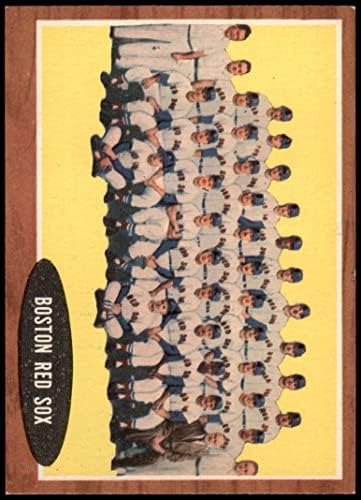 1962 Топпс 334 Ред Сокс Отбор Бостън Ред Сокс (бейзболна карта) в Ню Йорк+ Ред Сокс
