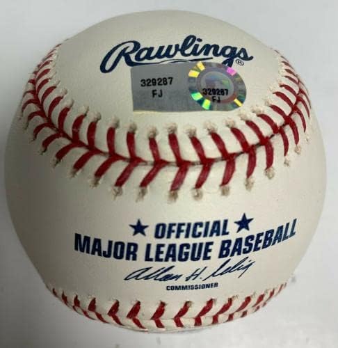 Карл Крофърд подписа Договор с PSA Мейджър лийг Бейзбол W40186 Доджърс - Бейзболни топки с автографи