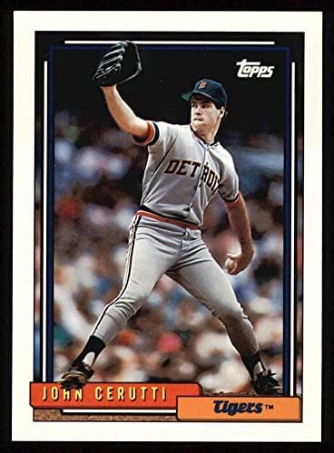 1992 Topps 487 Джон Черути Детройт Тайгърс (Бейзболна картичка) Ню Йорк /MT Тайгърс