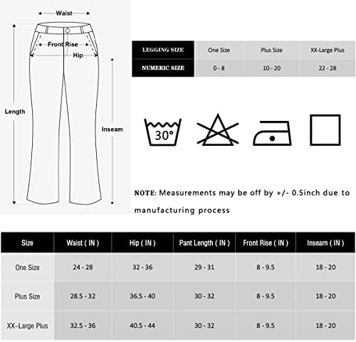 Zioccie Капри с висока талия и Гамаши цялата дължина за жени - Мазни Меки Панталони за Йога с контрол на корема