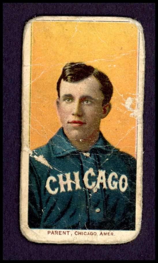 1909 T206 Фред Парент Чикаго Уайт Сокс (Бейзболна картичка) БЕДЕН Уайт Сокс
