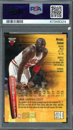 Майкъл Джордан на Чикаго Булс 1997 най-Добрата Баскетболна карта №271 PSA 9 MINT - Футболни карта, без подпис