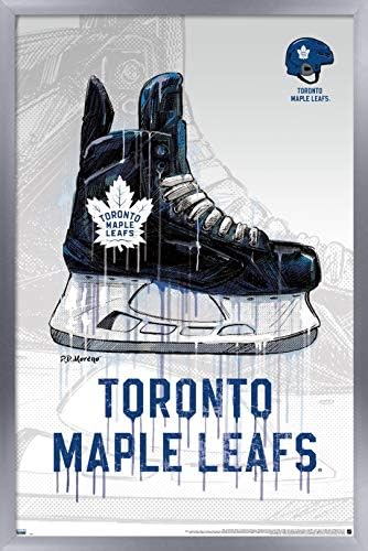 Trends International NHL Торонто Мейпъл Лийфс - Стенен Плакат Drip Skate 20, 22,375 x 34, Плакат и монтиране