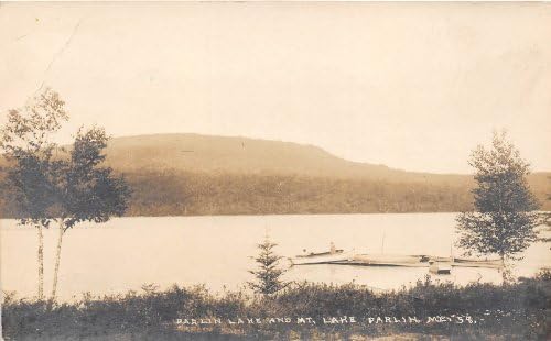 Пощенска картичка с езеро Парлин, щата Мейн