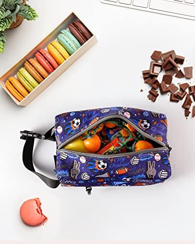 Фризера чанта за закуски Amersun с вградени пакети лед | торби за Многократна употреба за леки закуски за деца