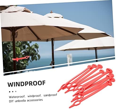 Yardwe 10шт плажен чадър кука аксесоари за интериора на камерата са облечени аксесоари за висящи скоби куки
