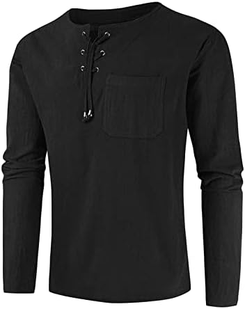 Мъжка риза JEKE-DG, тениски с дълъг ръкав и кръгло деколте, плътно Прилепнали Спортни Върхове дантела, Тениска за гаджето си, Блузи, Големи размери с джоб