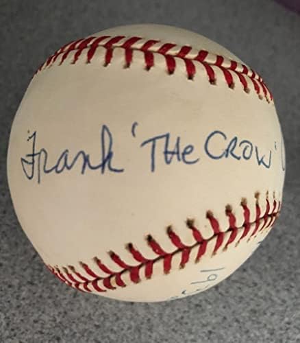 ФРАНК КРОСЕТТИ Подписа Официален Договор С Американската Лига бейзбол JSA AH58378 - Бейзболни Топки С Автографи