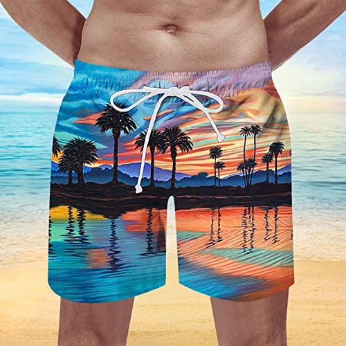 Плажни Къси Панталони За Мъже, Мъжки Къси Панталони С Принтом, Нови Хавайски Плаж Модни Дишащи Ежедневни Панталони