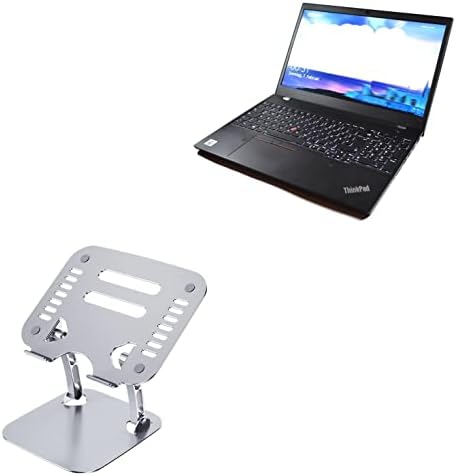 Поставяне и монтиране на BoxWave, съвместими с Lenovo ThinkPad T15p (21DA) (поставяне и монтиране на BoxWave) - Поставка за лаптоп Executive VersaView, Ергономична Регулируема Метална поставка ?