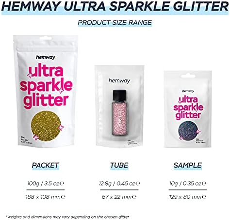 Hemway Premium Ultra Sparkle Блестящи Многофункционални Метални Люспи за Декоративни изкуства, Нокти, Грим, Фестивалната смола за лице - Бронзово-Кафяв - Ултратънък (1/128 0,008 0,2 мм)