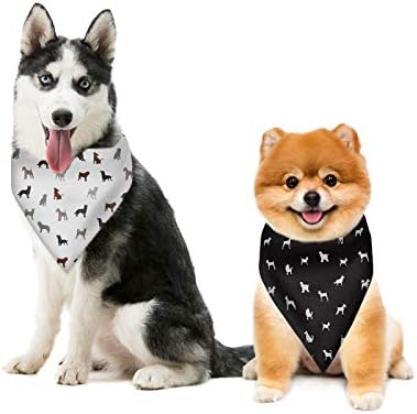 KEIAHUAN Камуфляжные Кърпи за Кучета-3 БР. Памук Триъгълен Шал за Малки до Средни Кучета Голям Размер, Кученце,