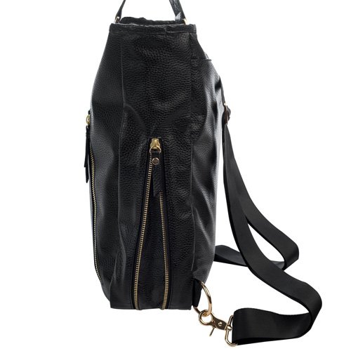 Vilah Bloom Cafe Crossover – чанта за бебешки пелени, тъмно-кафяв / черен, размер