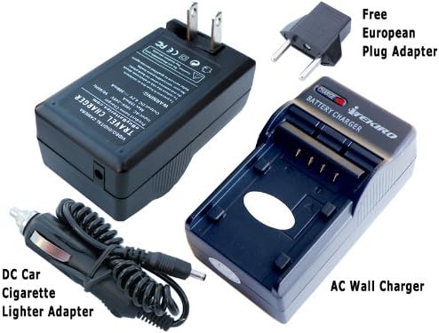 iTEKIRO AC Стенно Зарядно за Кола dc Комплект за Panasonic NV-GS158GK + iTEKIRO 10-в-1 USB Кабел За зареждане