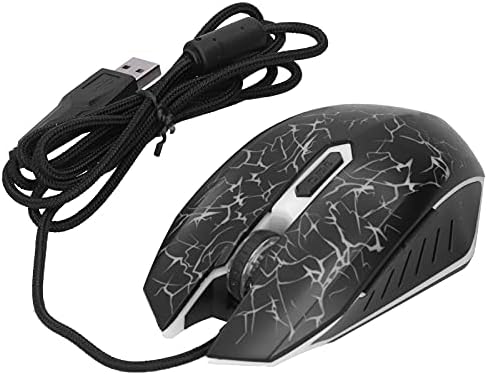 Жичен детска мишката YYOYY USB - Ярък, светещ - Plug и play - Ергономичен дизайн - Регулируеми 1200/2500 / 3200/4000