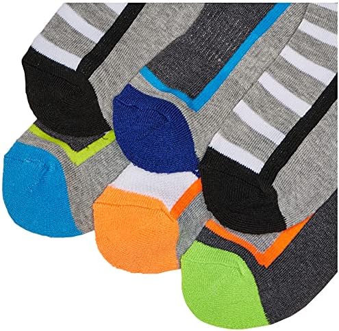 Чорапи Джефрис За момчета, Големи Спортни Чорапи с ниско деколте на половин възглавница, 6 Чифта В опаковка
