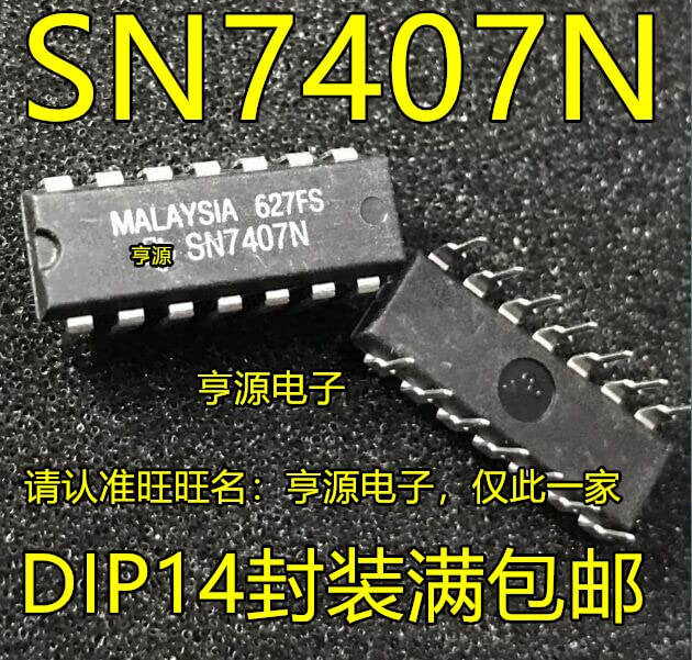 10ШТ SN7407 SN7407N DM7407N DIP14