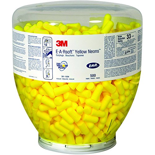 Сменяеми тапи за уши E-A-Rsoft™ Yellow Neons™, неоново жълт, 500 бр. /калъф, 3 м, в присъствието на 7000002305