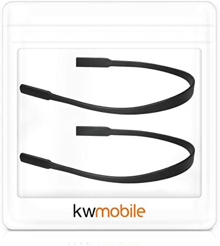 kwmobile Силиконови Спортни въжета за очила - Комплект от 2 противоскользящих тънки силиконови спортни кабели