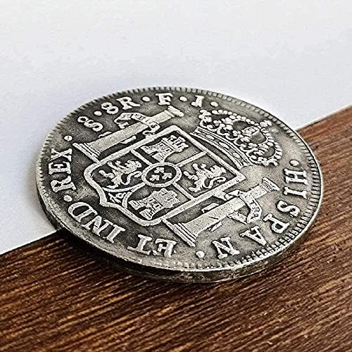 Испания 1813 Фердинанд VII Сребърна Монета с Двоен Стълб Чуждестранните Монети Антични Монети Сребърен Долар