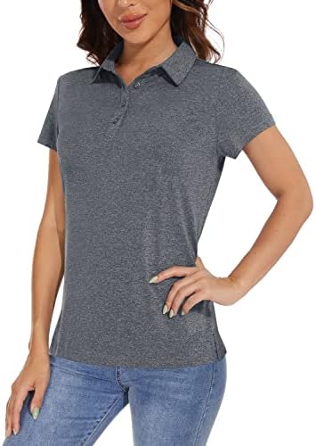 Дамска риза с къси ръкави TACVASEN За голф с къс ръкав, Бързосъхнеща Защита От Слънцето UPF 50 + е с Лека Риза