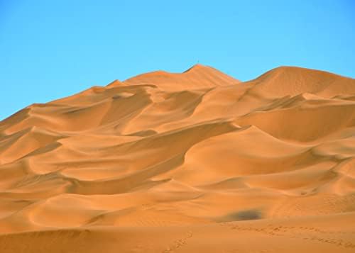 CORFOTO 9x6ft Изоставен Фона на Синьо Небе Пясъчни Дюни Фон за Снимки Зашеметяващ Стерилни Пясък Пейзаж Гоби
