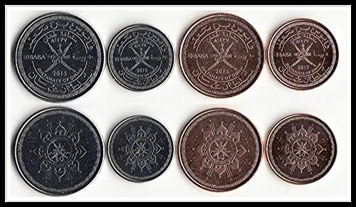Азиатски Нов Оман 4 Комплекта монети Възпоменателни монети през 2015 година на издаване Колекция от чужди монети