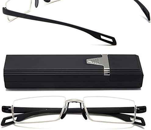EYEURL Сини Светозащитные Очила за четене - Компютърни Ридеры в Половината на Рамки за Жени И Мъже, Класически