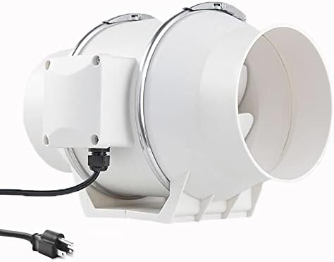 RLOZUI 4-Инчов Вграден Канален Вентилатор Високо ефективен Аспиратор Феновете на вентилационната Система със