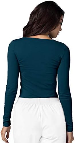 Ексфолианти за да подчертаят Adar за жени - Удобна тениска Undersrub с дълъг ръкав