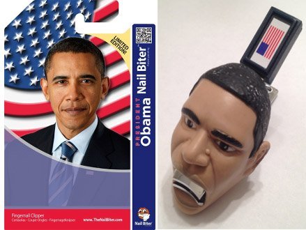 Ножица за нокти на президента Обама (сини)