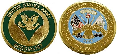 Армейските звания - Специално са подбрани монета на повикване E4'/Покер с логото / Happy чип /Подарък