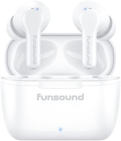 Тези безжични Слушалки с шумопотискане FUNSOUND Bluetooth 5.3 Слушалки с 4 микрофона време на възпроизвеждане