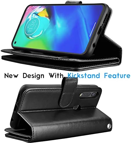 Чанта-портфейл Tekcoo за Мото G Power / Motorola Moto G Power 2020 от Луксозна изкуствена кожа, отделения за кредитни карти, калъф за носене, флип-надолу корица-Фолио [Подвижни твърди ?