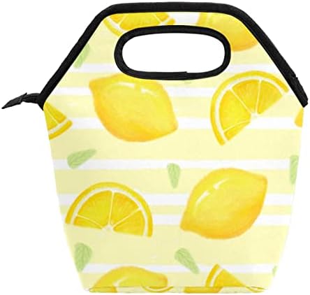 Дамски Чанта за обяд GUEROTKR, Кутия за Обяд за мъже, Дамски Кутия за Обяд, Безшевни лимон, плодов жълто модел