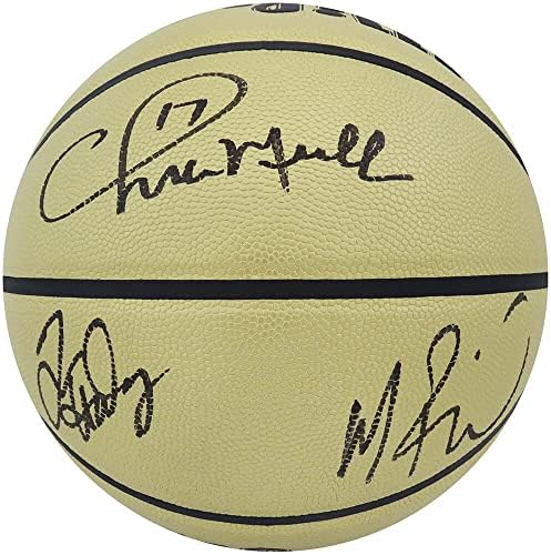 Крис Mallin, Тим Hardway и Мич Ричмънд подписаха Wilson Злато За баскетбол на закрито и на открито NBA - Баскетболни