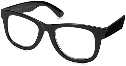 Очила за четене Betsey Johnson Теа Blue Light, блестящи черни, 62 мм