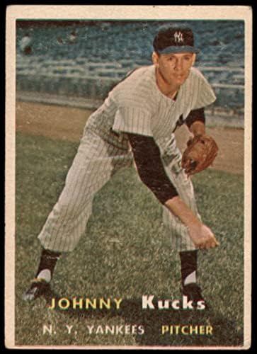 1957 Topps 185 Джони Кучс Ню Йорк Янкис (Бейзболна карта) Карта Дина 2 - ДОБРИ Янкис