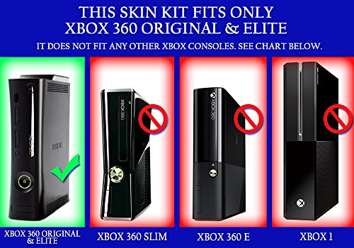 Кожа за Xbox 360 на Microsoft (1-во поколение) - НОВ - Скинове за система с панели от ВЪГЛЕРОДНИ влакна, на