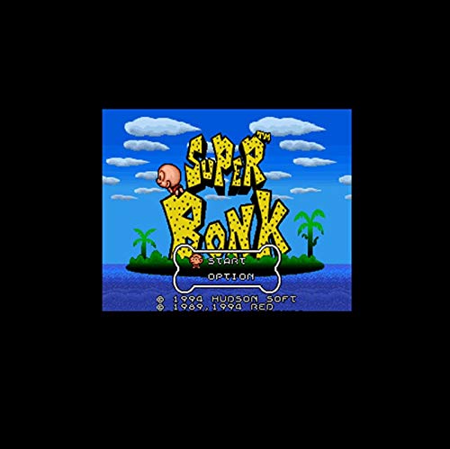 ROMGame Super Bonk Ntsc Версия 16 Бита 46 Пин Голяма Сива Детска Карта За играчи от САЩ